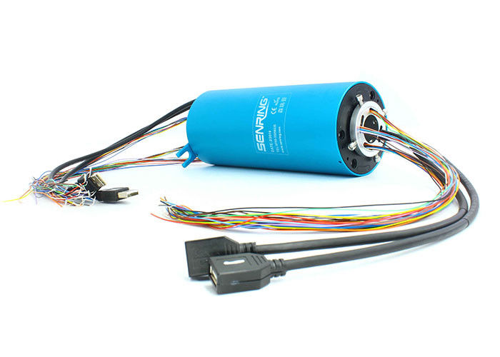 Il segnale industriale del bus slitta il foro 50mm il OD 130mm di Ring Rotary Joint Electrical Connector