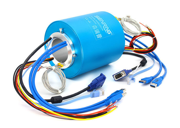 Il segnale industriale del bus slitta il foro 50mm il OD 130mm di Ring Rotary Joint Electrical Connector