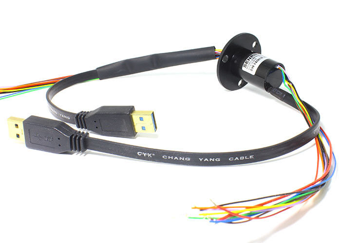 150RPM con la comunicazione alesata di Ethernet di Ring Electrical Collector Ring For di slittamento di USB
