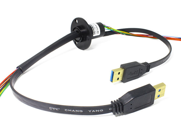 150RPM con la comunicazione alesata di Ethernet di Ring Electrical Collector Ring For di slittamento di USB