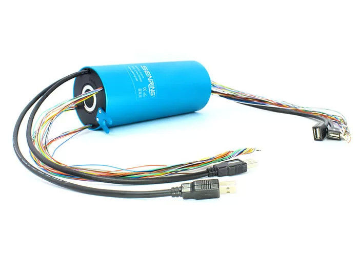 2 circuiti 10A USB Slip Ring alimentazione per HDMI con alimentazione slipping