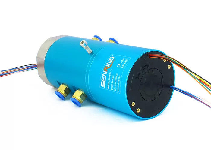 4 passaggi 4 canali Ethernet pneumatico rotativo giunto anello di scivolamento tubo dimensione 6 ~ 8 mm